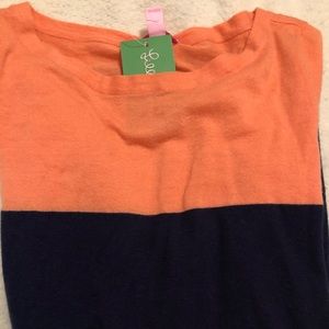 NWT Lily Pulitzer Navy/Orange Sweater Size XS